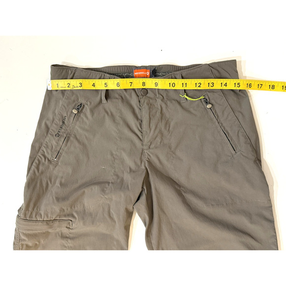 Merrell Pants Womens 6 Brown Hiking Outdoor Lightweight Zip Pockets Stretch - Picture 3 of 8